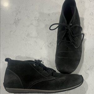 Eddie Bauer Dark Suede Ankle Booties